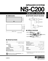 Yamaha NSC-200-Service-Manual